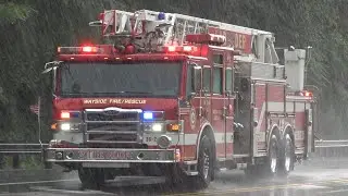 Tinton Falls Fire Company Rescue Engine 36-1-80 & Wayside Fire Company Ladder 36-2-90 Responding