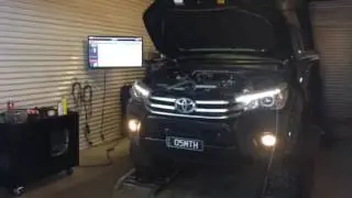 JUST AUTOS 240rwhp / 700nm 1GD-FTV Hilux on the dyno