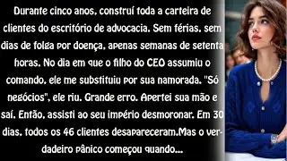 Me substituiu pela namorada dele — então eu fiquei com 46 clientes*