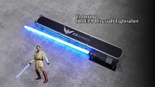 Распаковка светового меча Оби-Вана из углеродистой стали EP4 (кристалл) #starwars #lightsaber #ob...