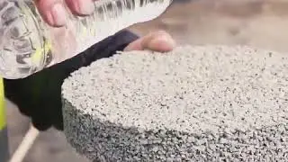 Old tires are put to good use as this eco friendly pavement
