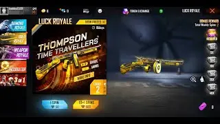 LUCK ROYAL NEW EVENT || ROYAL WEAPON || THOMPSON TIME TRAVELLERS NEW GUN SKINS. 2021