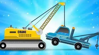 Tow Truck | Car Repair | Street Vehicles for Kids w Cars Garage | Car Truck Cartoon for Children
