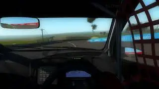 Bathrust rFactor 2 first test track & car Honda Civic NGTC [driving settings in up full simulation]
