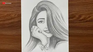 How to Draw a Girl Face | Beautiful Girl Pencil Drawing Tutorial