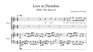 Love in Paradise (EPIC: The Musical) Piano Cover