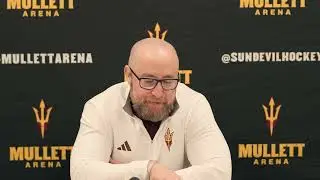 Sun Devil Hockey Press Conference vs North Dakota 1 23 26
