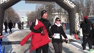 Semimaratonul Gerar 2012   linia de finish