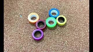 Magnetic Rings Spinner fidget toys anti stress relaxing sensory toys review product show adhd autism