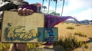 ARK: Survival Evolved_Valentine Raptor tame on The island Craggs island area