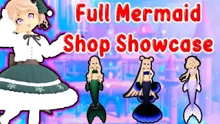 Полная витрина магазина Glitterfrost Mermaid, хвосты и аксессуары Royale High