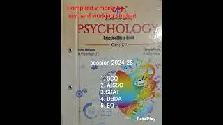 Psychology Practical File Class 12 how to write practical in Psychology. #cbse#ncert#
