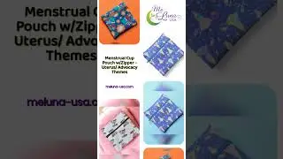 Menstrual Cup Pouch w/Zipper - Uterus/ Advocacy Themes
