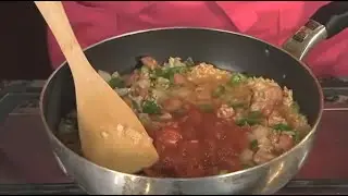 ヤミーさんのフライパンで作るスパイシージャンバラヤ