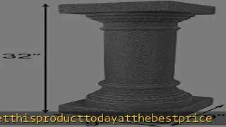 BestNest Emsco Greek Column Pedestals, Granite Colored, 32