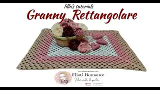 Granny rettangolare facilissima per centrotavola, tovaglie e tappeti e copertine.