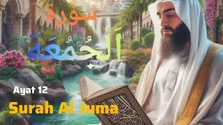 Surah Al Juma Ayat 12 || Full Arabic Text (HD) سورۃ اَلْجُمُعَة  #islam2024
