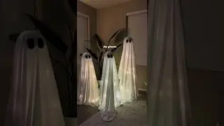 diy ghosts 👻 #diyhalloweendecor #halloweendecor #halloween2023