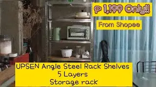 ANGLE STEEL RACK SHELVES 5 LAYERS STORAGE RACK| Easy to Assemble |Boltless