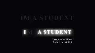 CSS Text Hover Effects / Using HTML CSS Tutorial For Beginner (Bangla Tutorial)