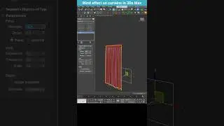 How to Add Wind to Curtains in 3ds Max &ndash; Realistic Cloth Simulation #shorts  #3dsmax #animation