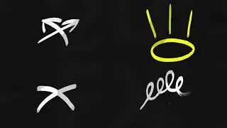 Abstract Animated Graffity Elements