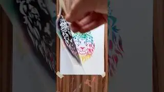 Using a Marker-Airbrush With a Stencil