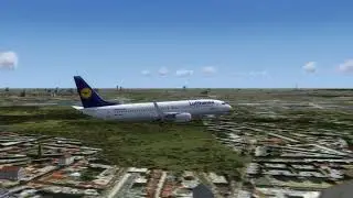 LANDING AT EDDT BERLIN TEGEL BOEING 737 LUFTHANSA