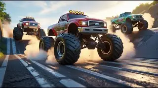 EPIC Monster Truck RAMP FAIL 😨