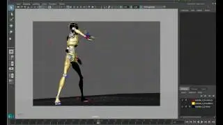 robot tekme | Maya 6