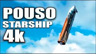 Pouso Starship Voo 10 em 4k