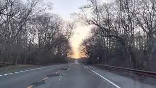 [4K] Montauk Lighthouse Museum & Montauk Highway (Sunset Driving) - Long Island, New York