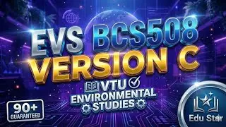 EVS BCS508 | Version C Key Answers 2026 | VTU Environmental Studies