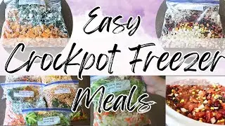 Five Easy Vegan Crockpot Freezer Meals | Updated Audio and Relaxing Music