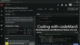 Codewars 8 kyu Find Maximum and Minimum Values of a List Javascript