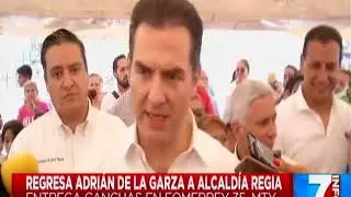 Regresa Adri&aacute;n de la Garza a la alcald&iacute;a regia supervisando parque en Fomerrey 35