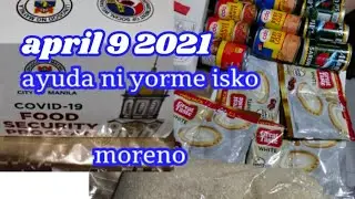 FOOD BOX GALING KAY YORME ISKO MORENO APRIL 9 2021