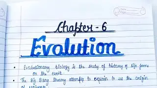 Evolution || Class 12 Biology Chapter 6 Handwritten notes #class12 #biology @PratimaEduWorld