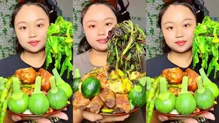 ASMR Mukbang: Chinese Spicy Pork Belly & Kimchi Fried Rice | Sizzling Sounds & Flavorful Bites