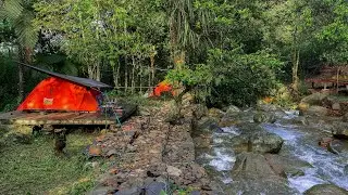 LEMBAH CIPANAS KELAPA 3 RAME! KE BUKIT PINUS PASEBAN AJA MASIH SEPI BANGET | CAMPING DI ALIRAN CURUG