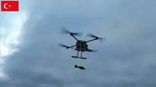 The BOYGA UAV drops 81mm mortar shells on target with full attack