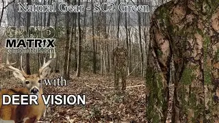 Natural Gear - SC2 Green hunting camo with simulated deer vision on 14 backgrounds