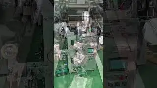 Do you like this?inner and outer filter tea bag packing machine with label and tag #packingmachine