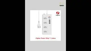 Smart Power Strip, Tuya Zigbee Outlet With 4 Plugs and 4 USB Port, Individual Control,Works With ...