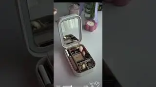 ✨ Travel Makeup Bag With LED Mirror | Must-Have Beauty Essential for Trips! ✈️💄 #Shorts