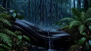 🌧 Midnight Rain in a Deep Forest — Calm Sleep Ambience & Relaxing Rain Sounds for Rest 🌙