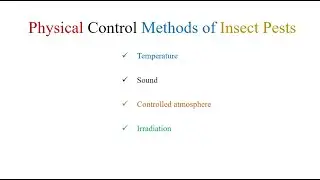 Physical control of pests