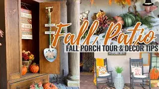 2023 Fall Patio | Fall Porch Tour | Patio Tour | Autumn Decor | Cozy Living | Intentional Living