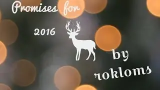 promises for 2016 / что я жду в 2016