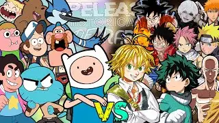ANIME VS CARICATURAS || ESPECIAL 500 SUBS || PELEAS HISTORICAS DE RAP || Ft. Capos